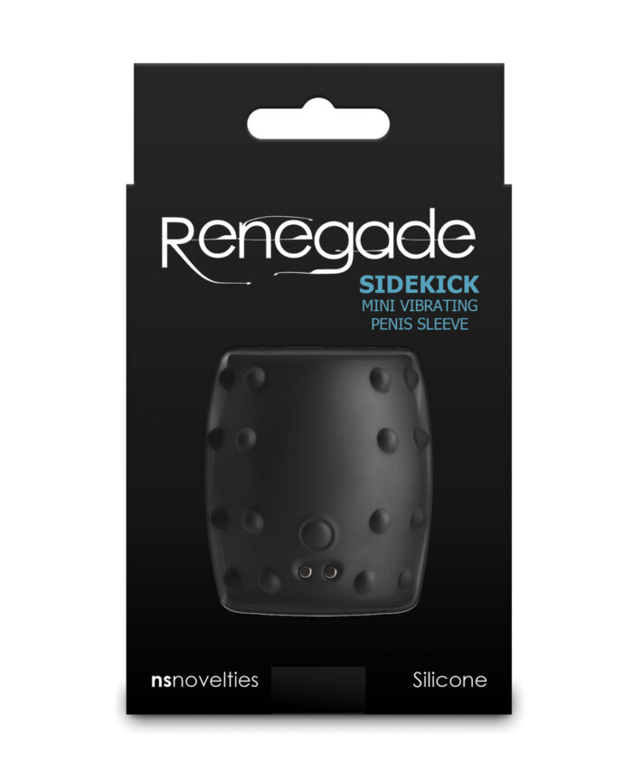 Renegade Sidekick Mini Vibrating Penis Sleeve - Black - Image 4