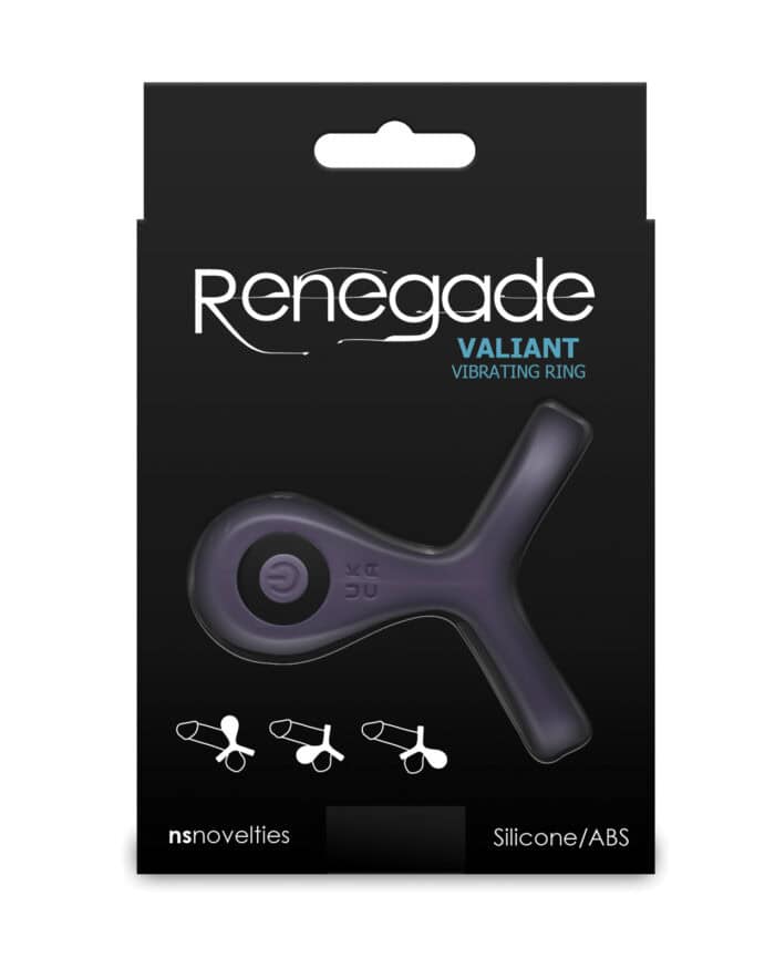 Renegade Valiant Vibrating Cock Ring - Gray - Image 3