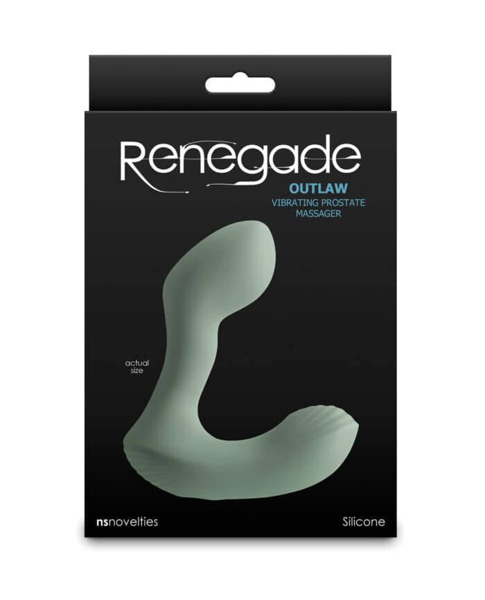 Renegade Outlaw Vibrating Prostate Massager - Sage