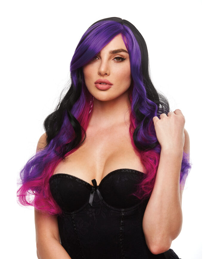 Pleasure Wigs Brandi - Black-Purple