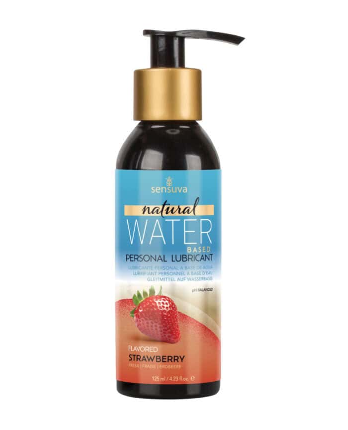 Sensuva Natural Based Personal Moisturizer - 4.23 oz Strawberry - Image 2