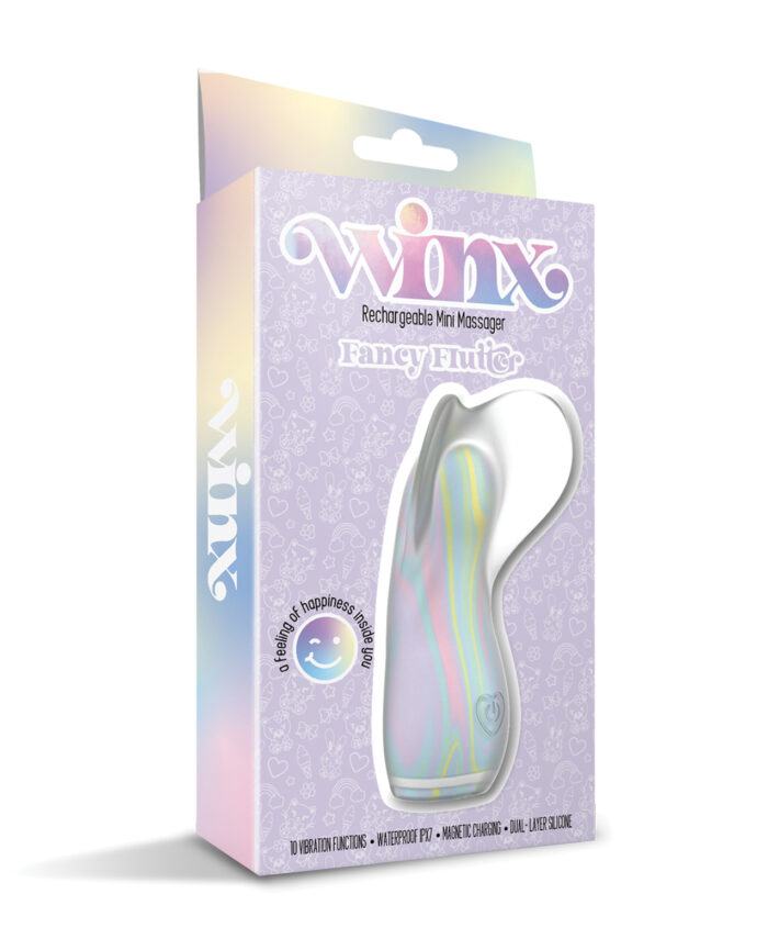 WINX Fancy Flutter Squishy Silicone Vibrator - Multi-Color - Image 2