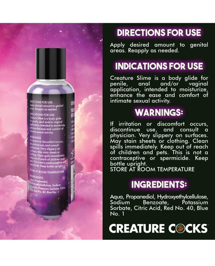 Creature Cocks - Creature Slime Purple Slime Water-Based Lubricant 4oz - Image 3